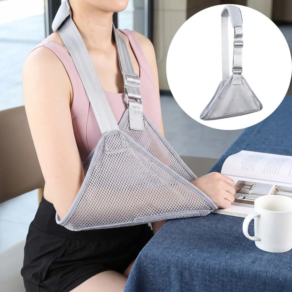 Adjustable Triangular Arm Sling Lightweight Comfortable Shoulder Immobilizer Thicken Shoulder Pad Easy To Wear