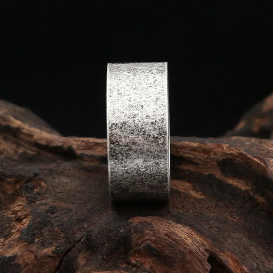 New Antique Silver Color Simple Rings For Men Women 316L Stainless Steel Punk Hip Hop Fashion Couple Ring Charm Party Jewelry
