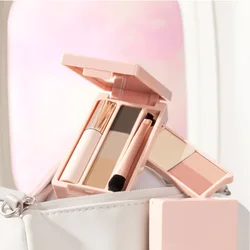 Judydoll Portable Multi-Function Box Highlighter Blush Mascara Eyeshadow Eyebrow Powder Brush Cosmetics