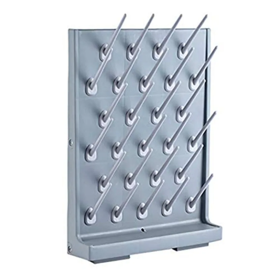 

Drying Rack Lab Supply Pegboard Bench-top/Wall-Mount Laboratory Glassware Detachable Lab Drying Draining Rack Cleaning Equipmen