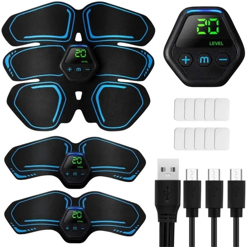 Buikspier Stimulator Met Lcd Display Voor Mannen/Vrouwen Ems Abs Trainer Home Gym Workout Oefening Trillingen Fitness Stimulator