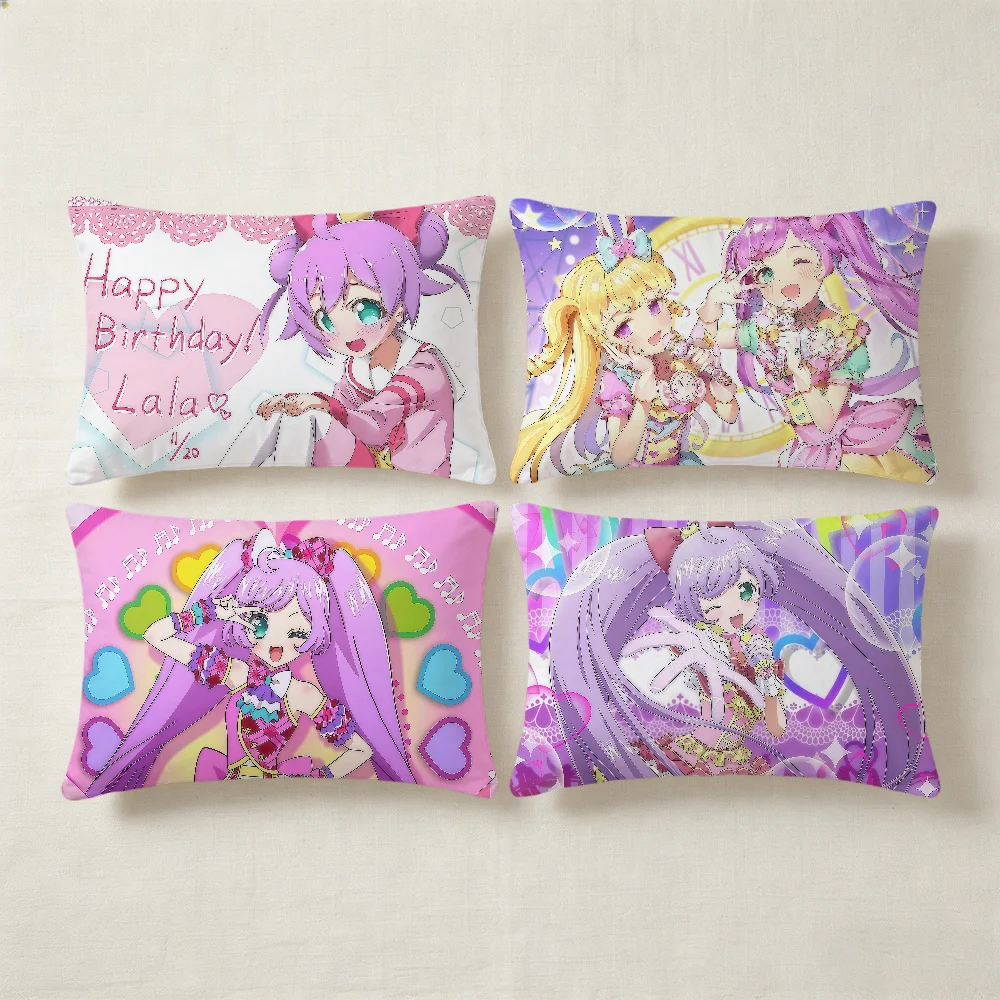 L-laala M-manaka Anime cushion cover Rectangle Pillow Cover Home Sofa Living Room Dorm Bedside Hogar Pillowcase Party Gift