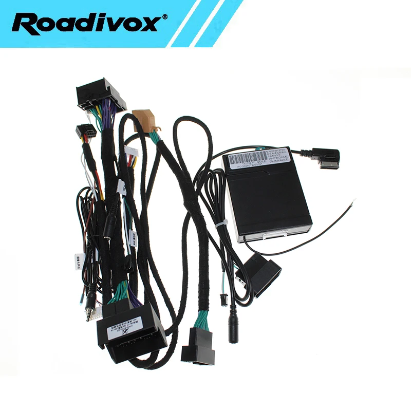 Android Car radio Canbus Box Decoder For Audi Q5 2009-2017 A4 2009-2016 Wiring Harness Plug Power wire Cable connector