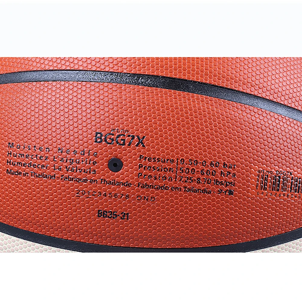 Bola de basquete derretida gg7x tamanho oficial 7 couro do plutônio ao ar livre indoor match training baloncesto