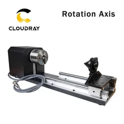 Cloudray-accesorio de grabado rotativo con mandriles, motores paso a paso para máquina cortadora de grabado láser, modelo B