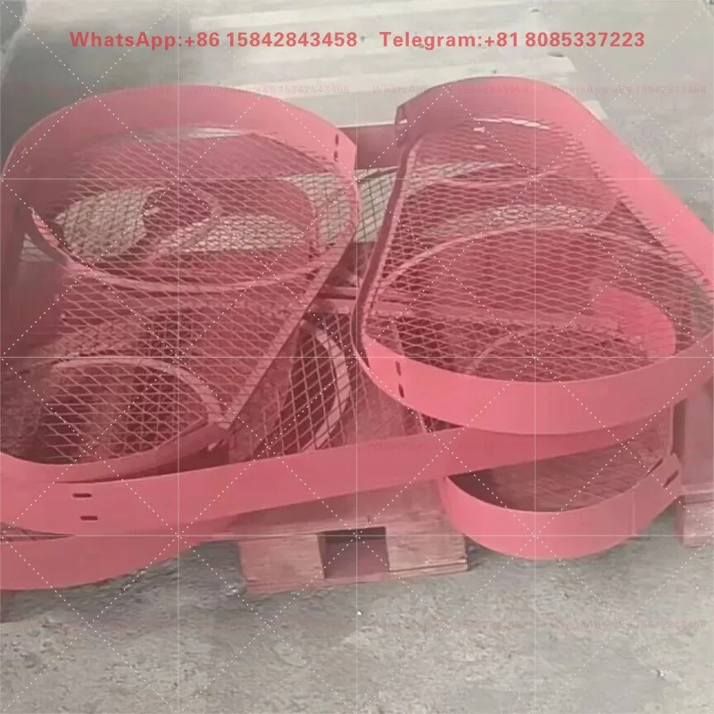 Red Five Ring Safety Protective Net Cover,Compressor Motor Cover Fit for W1.8 W3.0 W3.5 Compressor Equipment