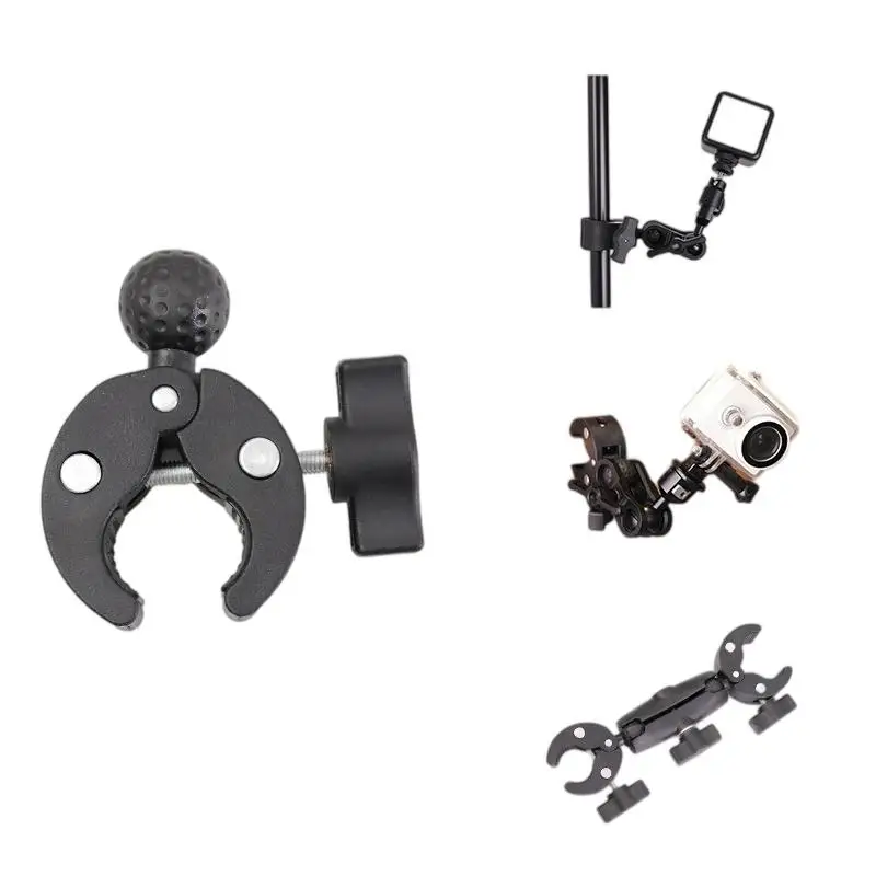 【CMO】1Pcs Bike Motorcycle Phone Mount Holder 17/25MM Ball Claw Clamp Mount Support For Handlebar Tube Base RAM Mounts