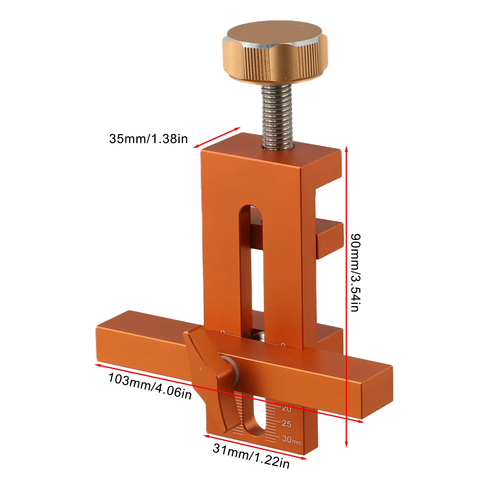 Adjustable Cabinet Jig Door Positioning Tool Multi-Size Compatibility Clamp For Stability Nextool Orange Woodworking Projects