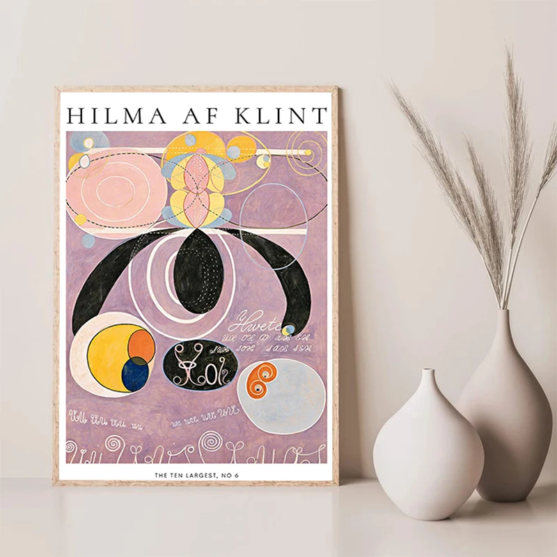 Sweden Abstract Artist Hilma Af Klint Poster Gaming Room Decoration Decorative Paintings Posters for Wall Decor Home Decorations