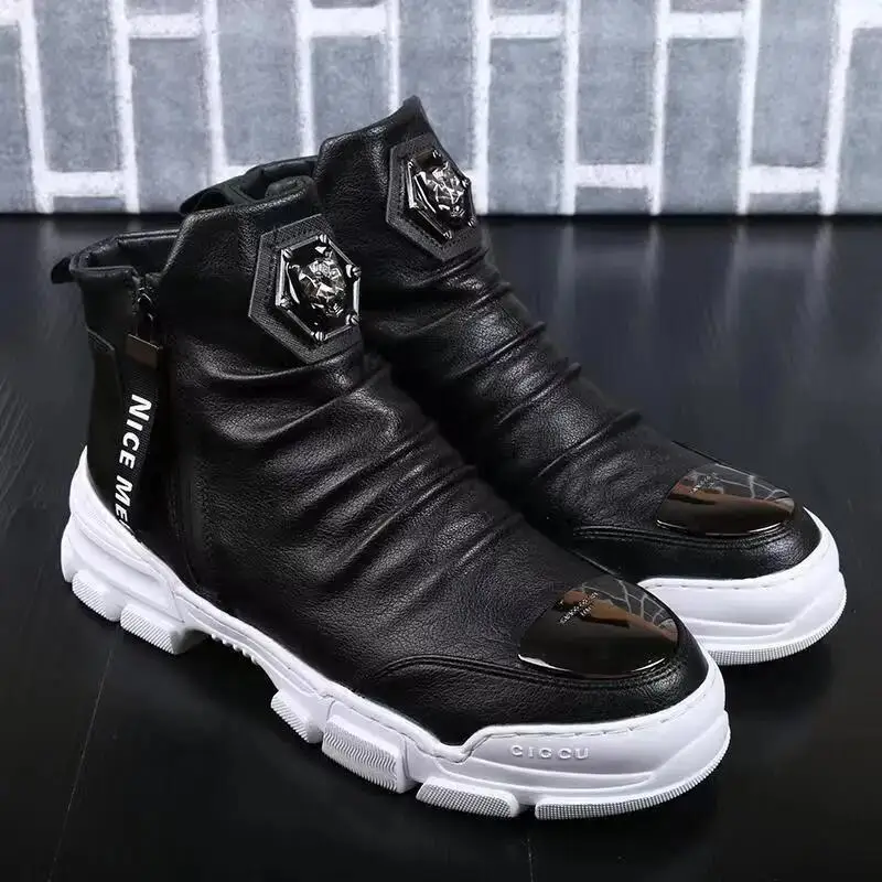 Best quality brand Breathable mesh Step shoes Men casual shoes printed designer fashion Classic high top shoe with size 38-44