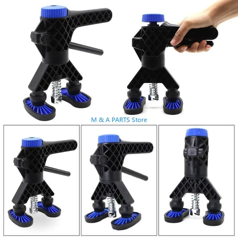 U1JF Adjustable Dent Elevator Lifter Automotive Body Repair Tool with Rotation Feet and Pulling Tabs for Home Garage Use