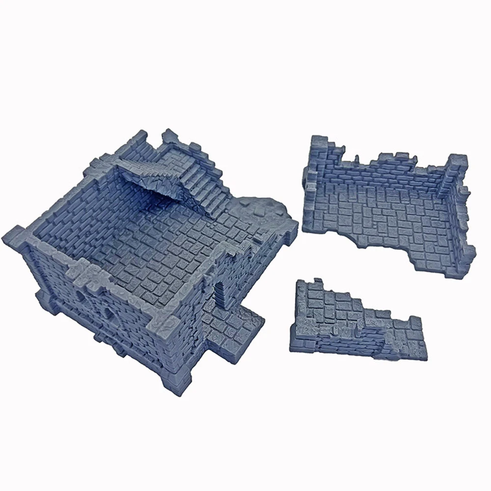 

1 Set Huge Playable Ruined Building Fantasy Wargaming/RPG/DND Historical Terrain Ruined Castle