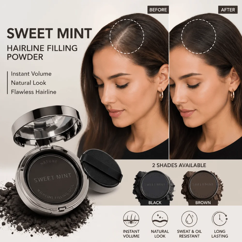 Instantly Hair Fluffy Powder Coverage Root Cover Up Fluffy Hairline Powder Puff Waterproof Shadow Hair Concealer Hair Repair