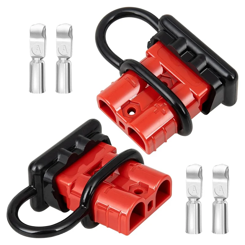 

AB42-2PCS Battery Quick Connector 2-4 AWG Jumper Cable Plug Flame-Retardant Anderson Type Plug Power Quickly Connect