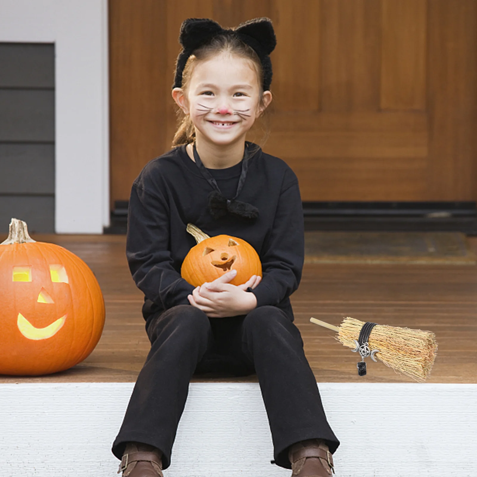 미니 빗자루 소품 마녀 장식 할로윈 빗자루 파티 용품 의상 공차량