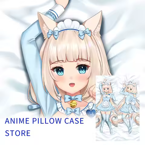 Nekopara Vanilla Dakimakura Furry 2WAY Hugging Body Pillow Case Anime Pillow Cushion Cover Gift