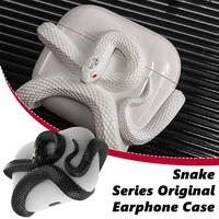 For AirPods Pro Pro2 Snake-shaped Headphone Protective Cover Environmentally Unique Snake-shaped Design Earphone Protective Case