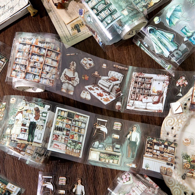 저널 GO 6x200cm 편안한 리듬 테이프 스티커 카드 스크랩북 장식 콜라주 정크 저널 DIY 마스킹 테이프