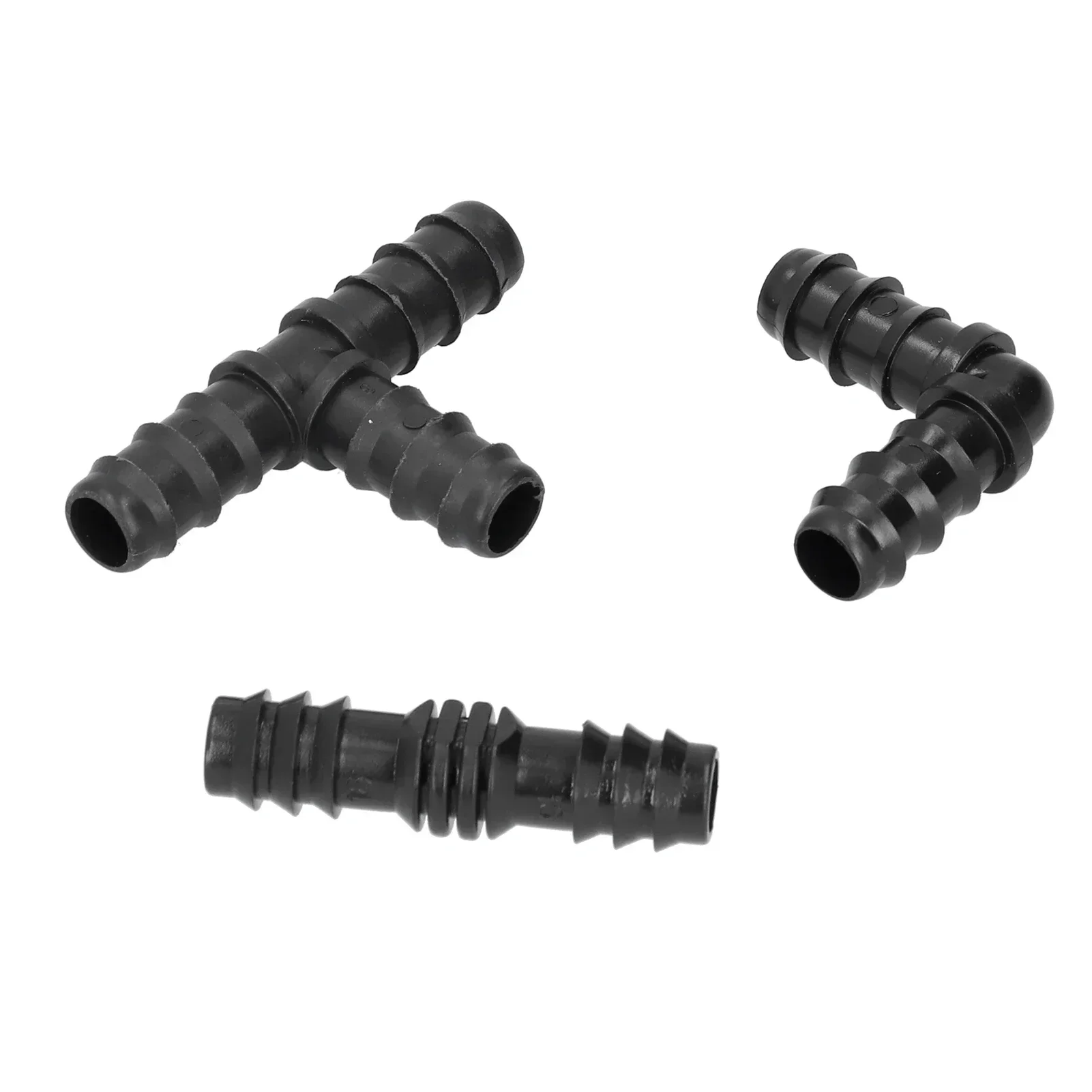 18-Piece Garden Irrigation Fittings Kit – 1/2 Hose Connectors, Tool-Free Barb Design, Leak-Proof ABS for Gardens & Greenhouses