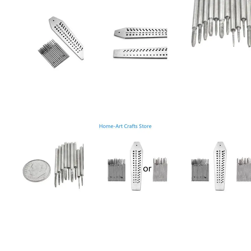 Y3NA Micro Tap & Die Set with Screw Plate & 14 Taps Alloy Steel Screwplate for w/ 0.7mm 2mm Fitting for Precision Rep