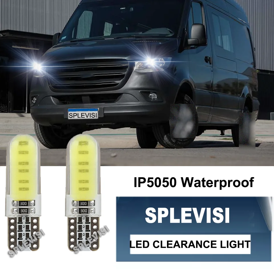 

2x W5W T10 COB LED Clearance Light Bulbs Silica Error Free For Mercedes Benz Sprinter B901 B902 B903 B904 B905 B909 B907 B910