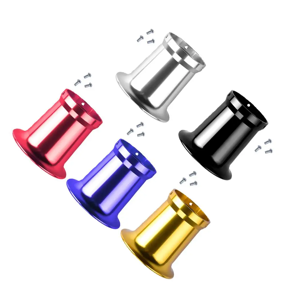 Universal Aluminum Alloy Air Collecting Mug Carburetor Horn Cup 50mm Funnel Wind Filter for Motorbike Parts