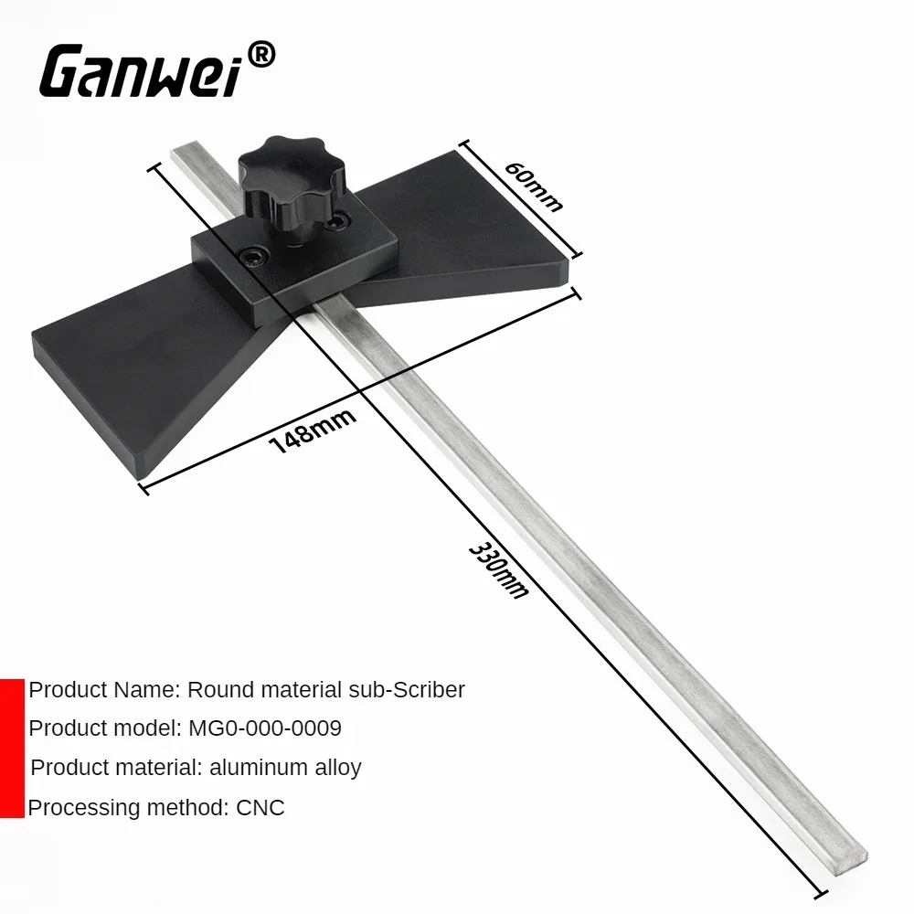 Центральный чертилка Ganwei для инструментов центральной линии круглого цилиндра, деревообрабатывающие инструменты