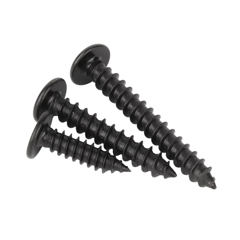 M2 M2.3 M2.6 M3 M3.5 M4 M5 M6 Black 304 Stianless Steel Super Ultra Thin Hex Socket Flat Head Screw Self-Tapping Wood Screws