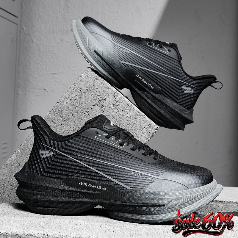 Mens Running Shoes 2026 New High-quality Jogging Shoes Cushioning Rebound Soft Sole Carbon Board Marathon Training Teenis Shoes