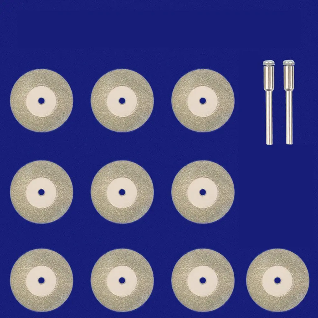 

10 шт./компл. с оправкой, мини-абразивная алмазная пила, набор отрезных дисков, вращающийся инструмент, алмазный отрезной диск
