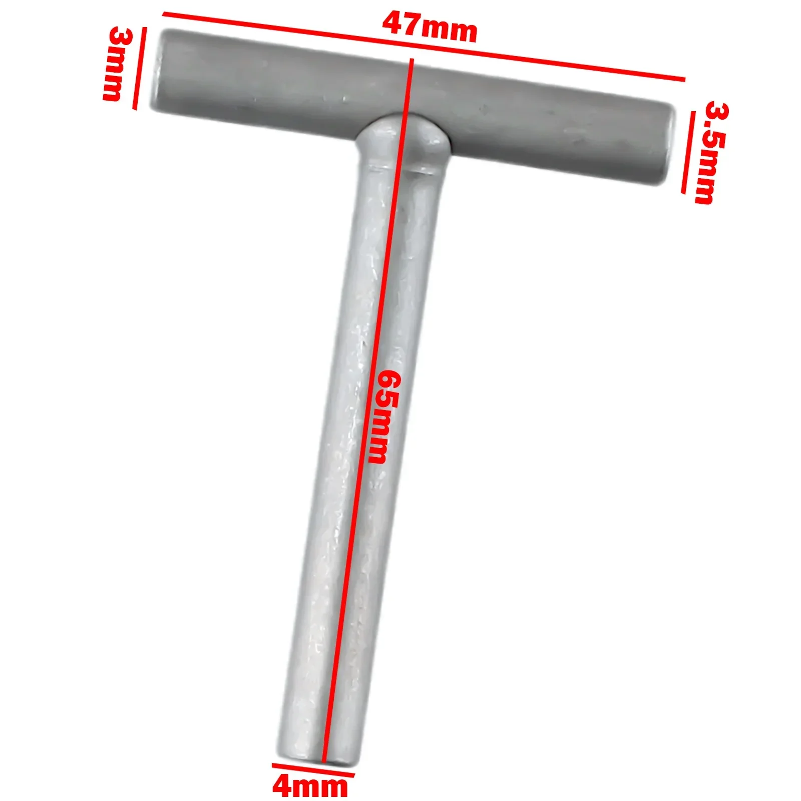 Llave hexagonal en forma de T para motocicleta, tornillo de válvula de motor, ajuste de espacio libre, 3mm, 3,5mm, 4mm, 1 unidad