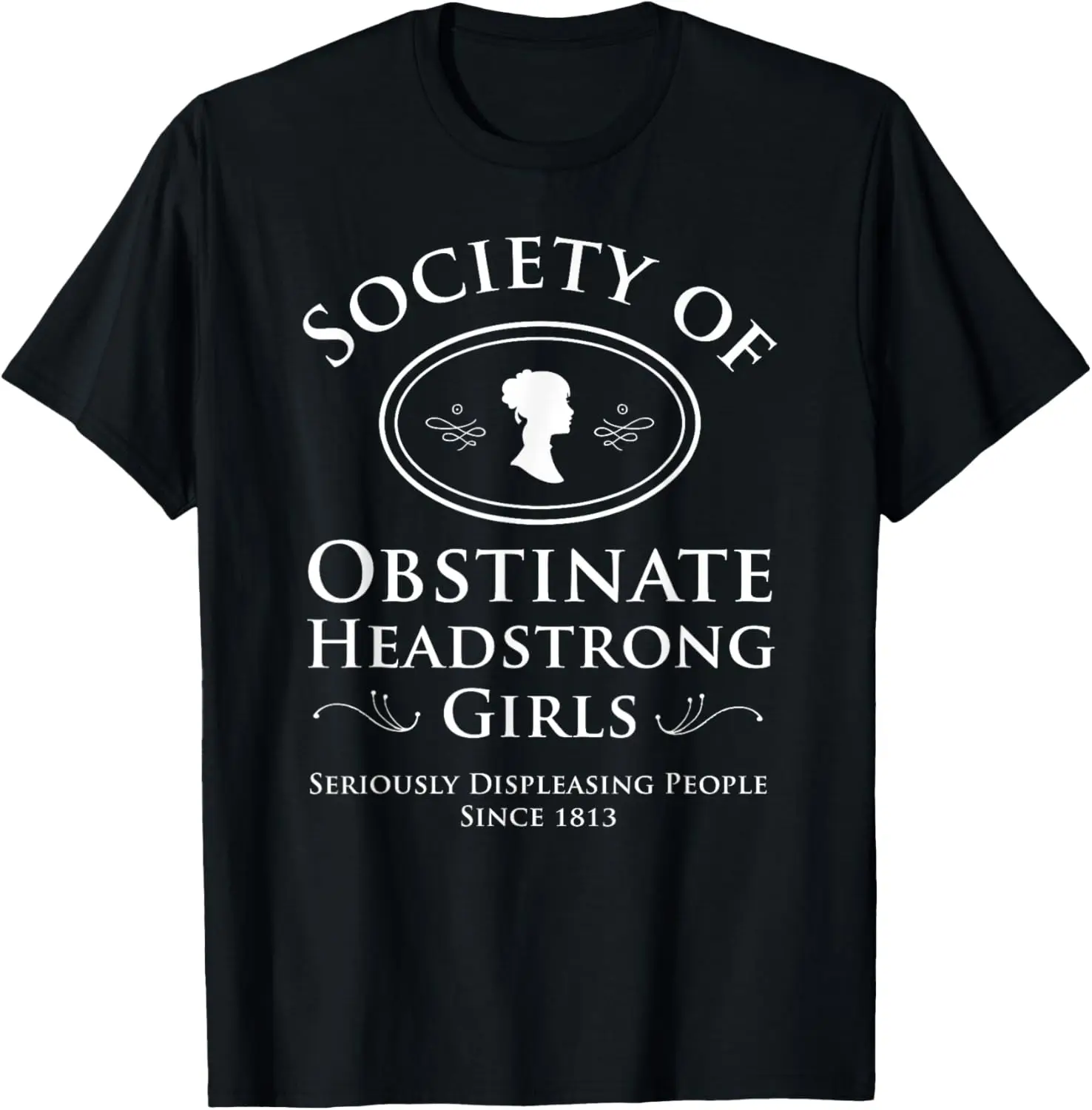 頑固な頑固な女の子の会 高慢と偏見 Tシャツ