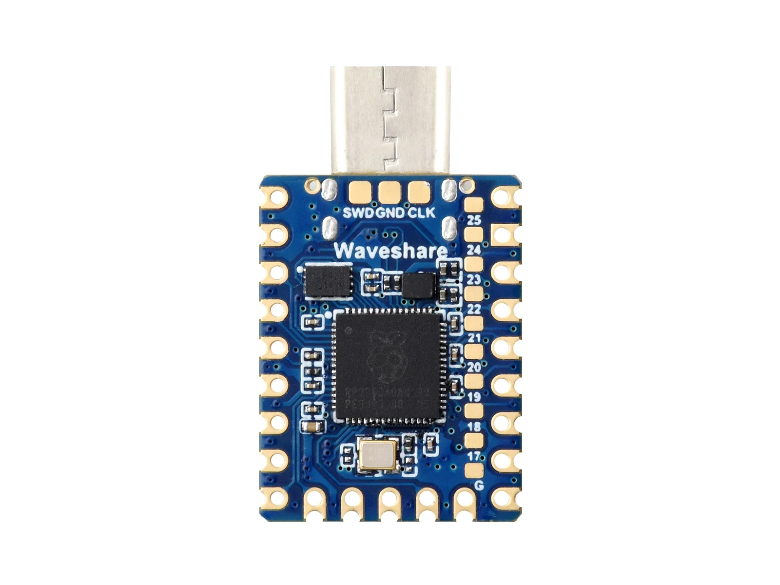 Waveshare RP2350-Zero-CM Mini Development Board, Dual-core And Dual-architecture, Onboard Type-C Male Port, Castellated Module image 5