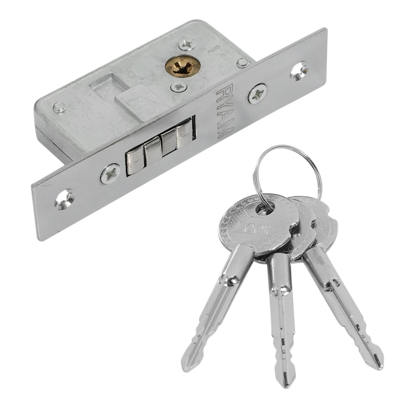 Invisible/Door Lock, Sliding Door Hook Lock, Alloy Lock Body, Frame Glass Door, Sturdy, Durable, Door Hardware