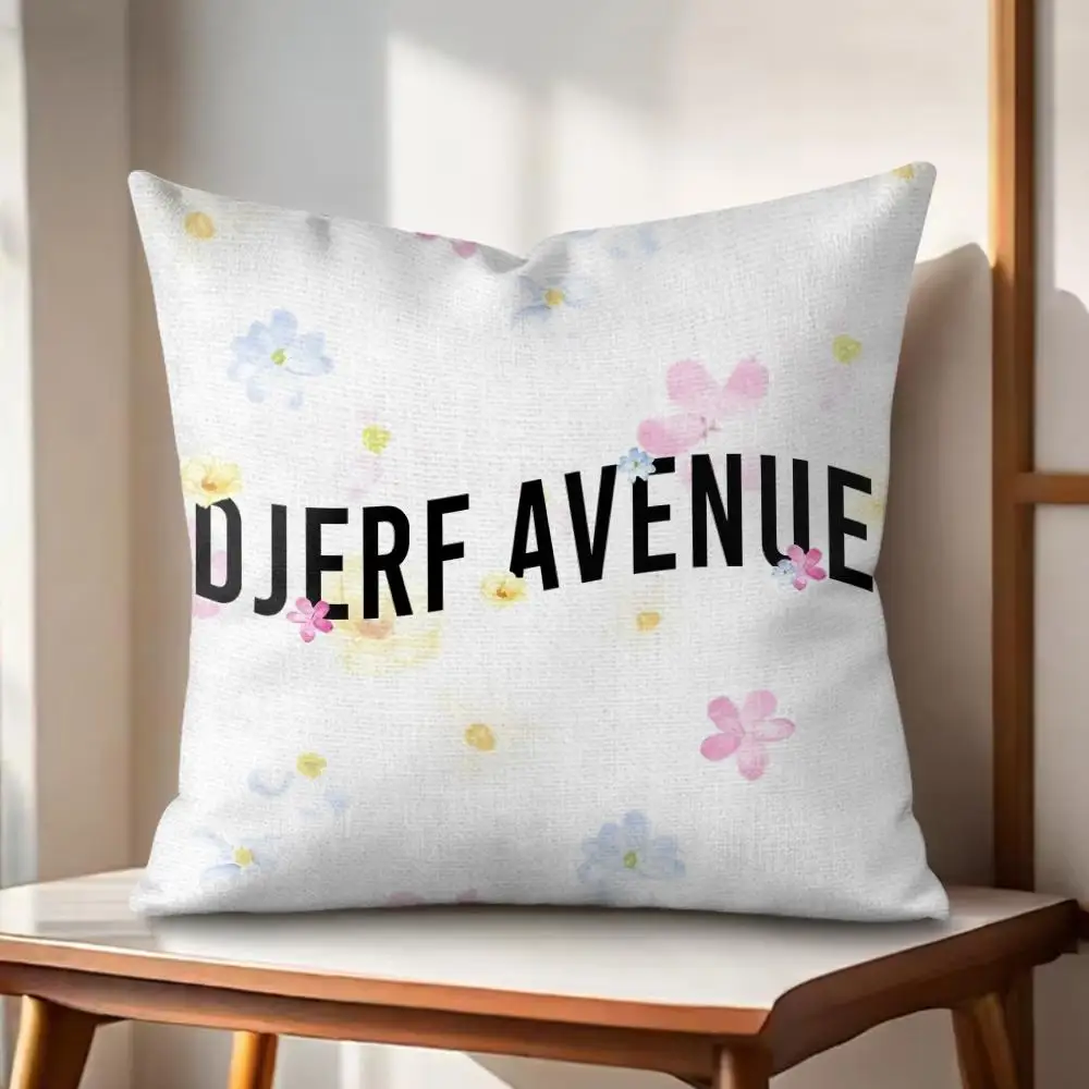 Summer Berries D-Djerf Avenue Cushion Cover Eco Linen Pillow Case Double-Sided Print Breathable Durable Zipper Home Decor Gift