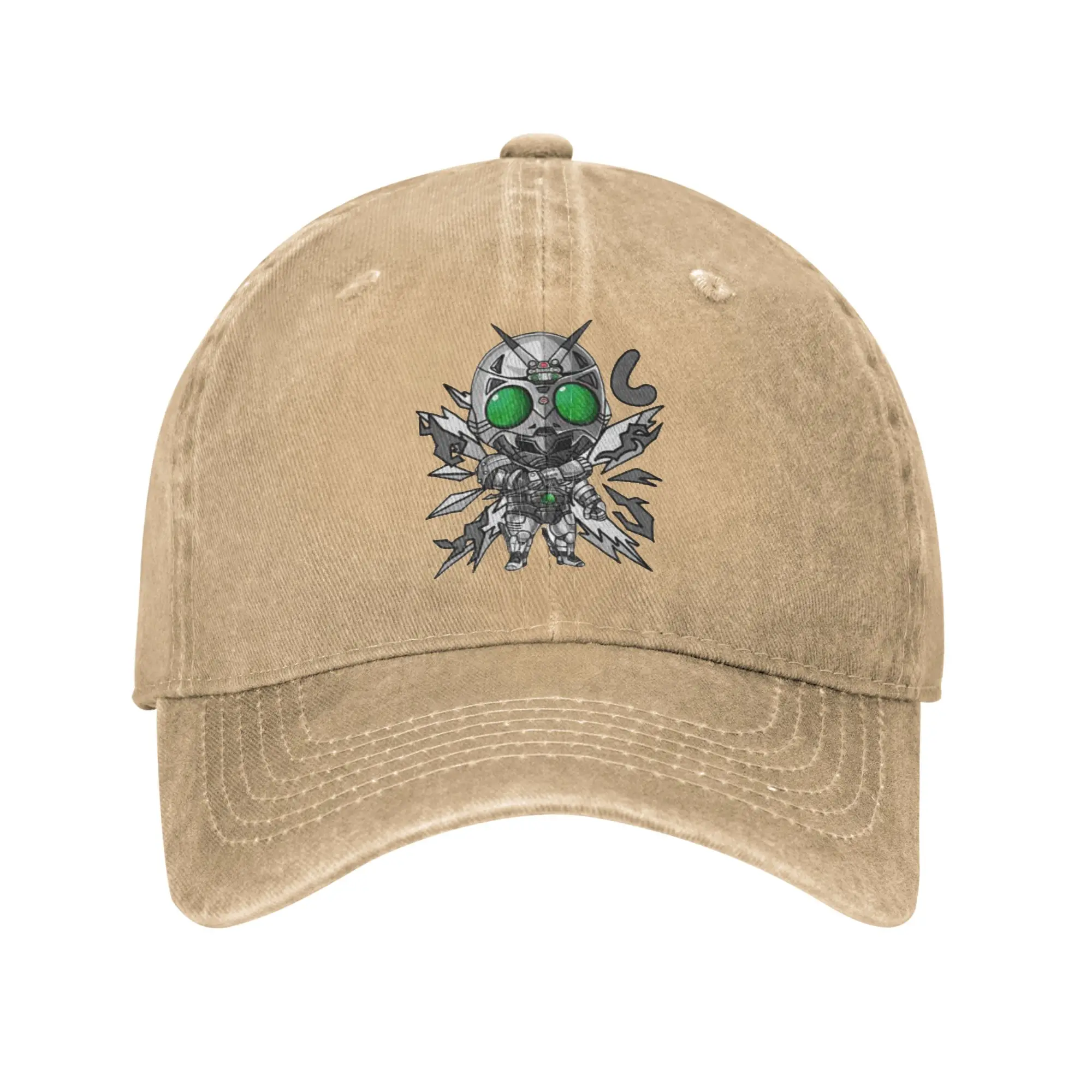 Casquette de baseball délavée Kamen Rider, style camionneur, pour l'été, pour femmes et hommes, streetwear, Kpop, rock, protection solaire
