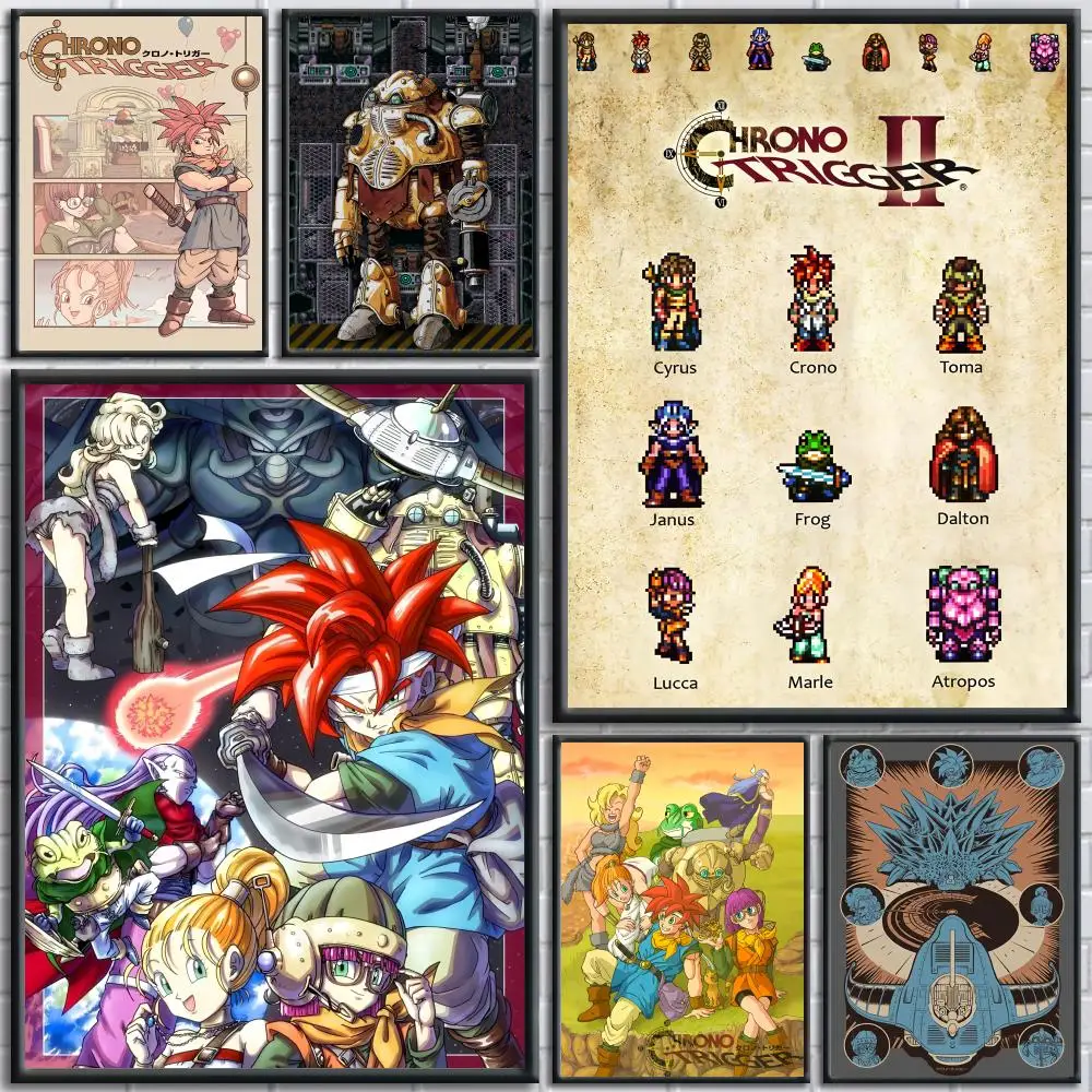 Game C-Chrono Trigger Painting Calligraphy Wall Art Canvas Poster Premium Home Decor Print For Living Room Bedroom
