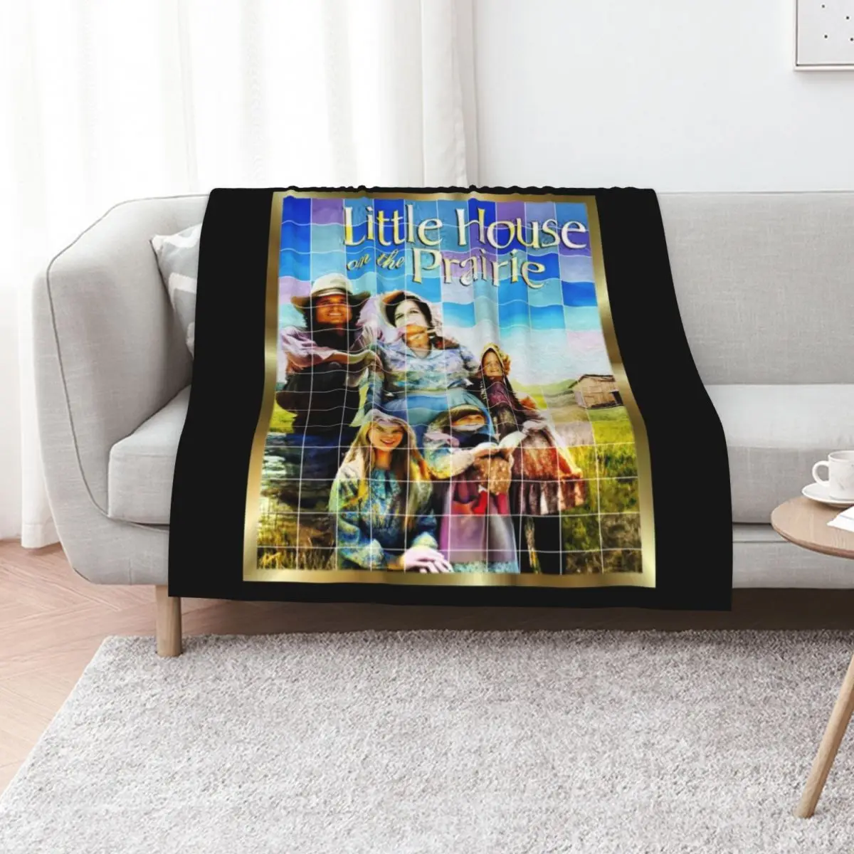 

little house on the prairie Throw Blanket Warm Quilt Sofa Luxury Designer Blankets