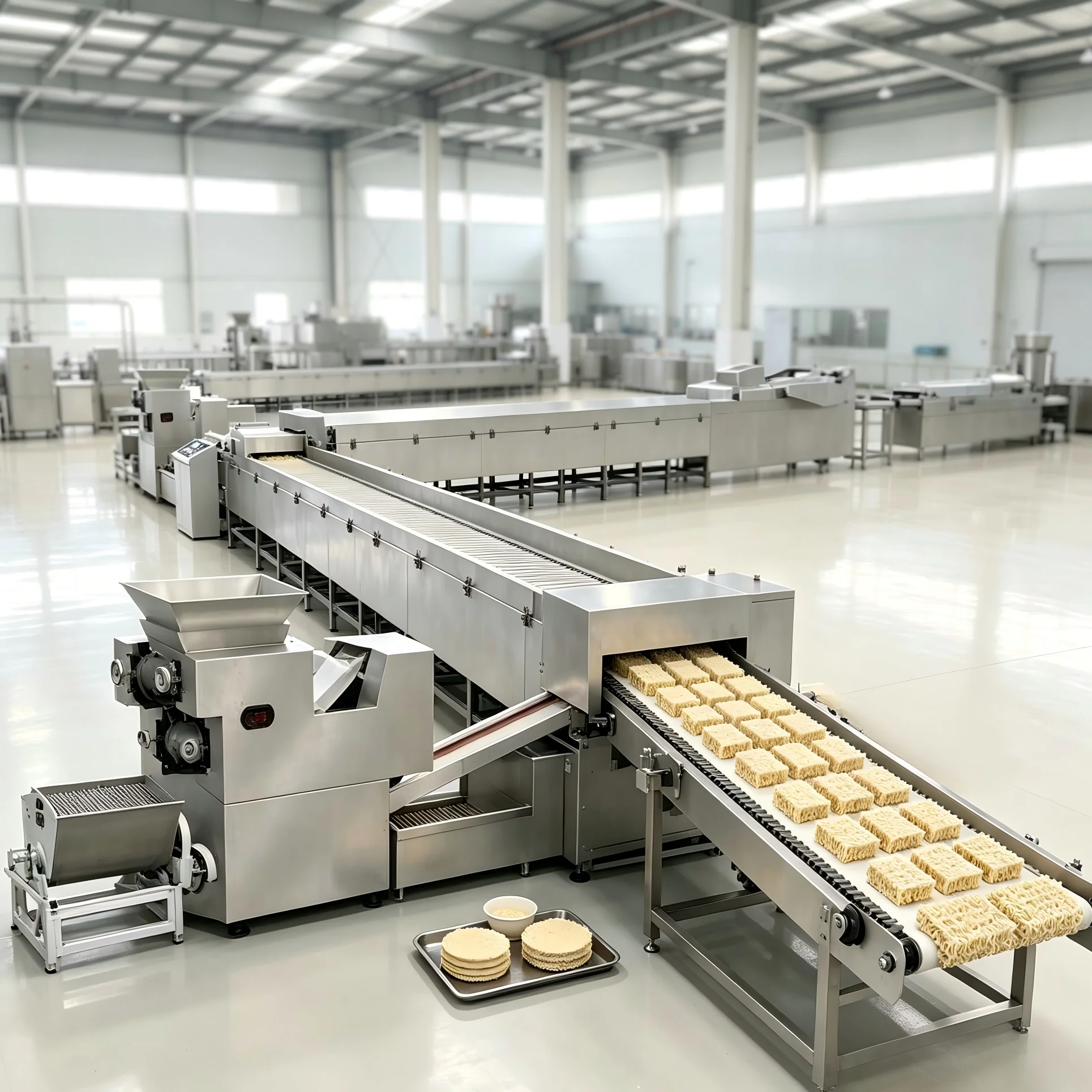 Scientific Process Instant Noodles Korea Production Line Easy Maintenance Instant Noodles Making Machine