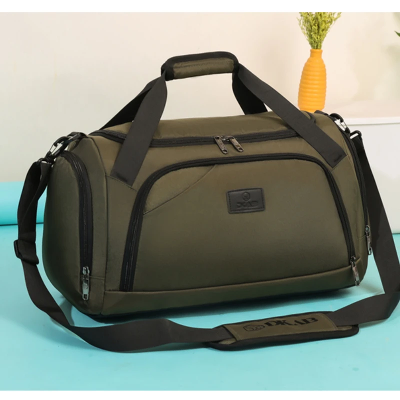 2024 New Hot Selling Travel Bag Oxford Spinning Zipper Large Capacity Casual Travel Bag Soft Solid Color Popular Travel Duffels