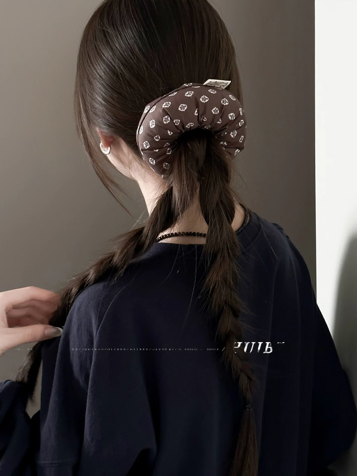 elasticos-de-cabelo-florais-de-algodao-acolchoado-femininos-extra-grandes-tipo-donut-prendedor-de-rabo-de-cavalo-versatil-para-outono-inverno-estilo-preguicoso