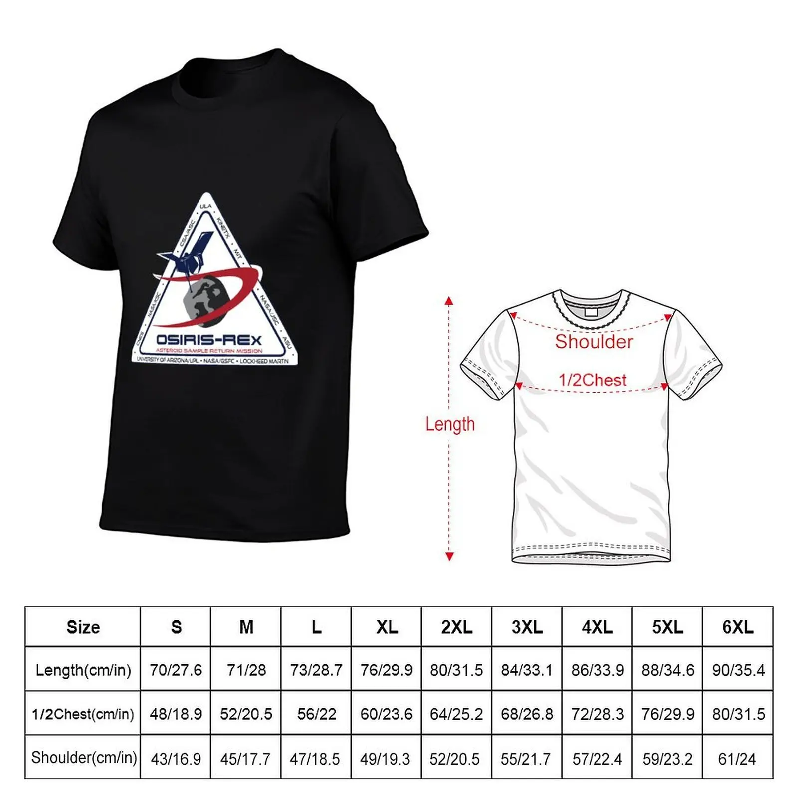 Osiris Rex - Science Partners Logo T-Shirt blanks Clothing t shirt men 100℅ cotton