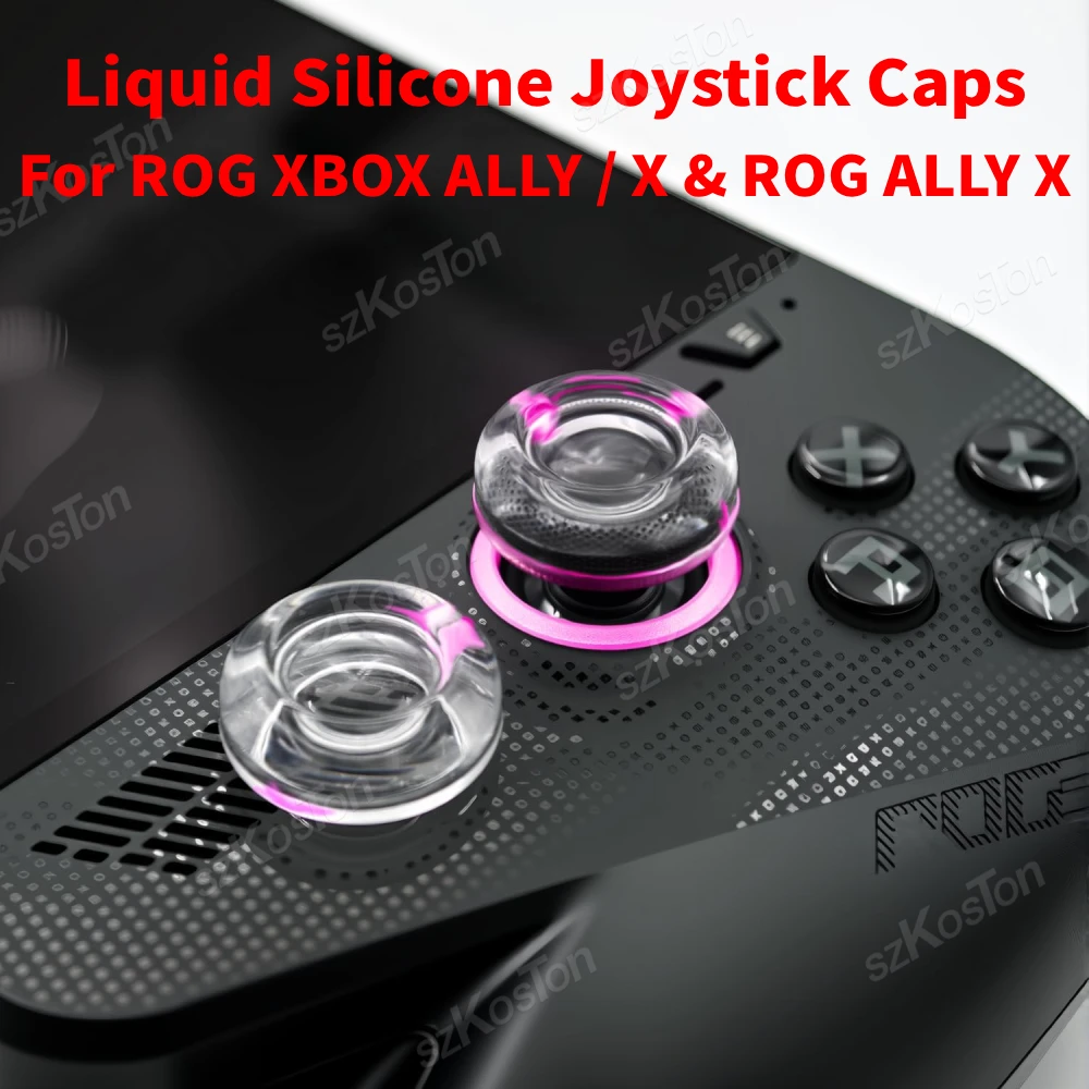 Capas de Silicone Líquido para Joysticks de Consoles ROG XBOX Ally X, Protetores de Dedo para Acessórios de Jogos ROG XBOX Ally