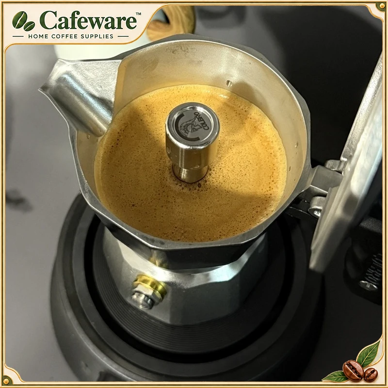 Colbro Stainless Steel Moka Pot Triple Valve Espresso Coffee Maker Dual Temp Control For Home Outdoor Camping