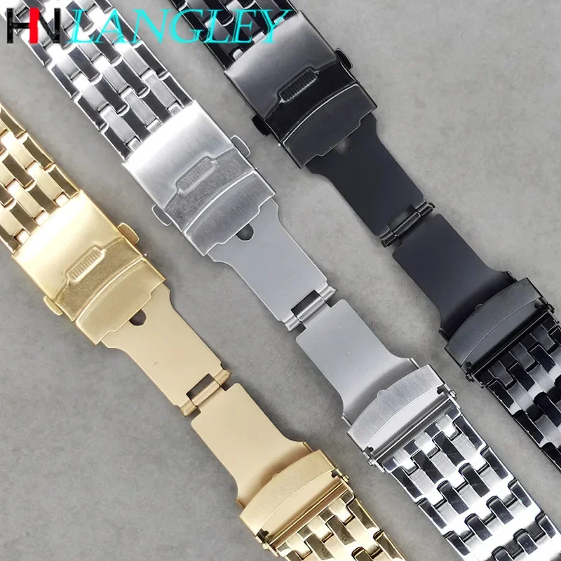 Metal Watch Band Strap Wristband Bracelet for Samsung Galaxy Watch 3 41mm 45mm Men Stainless Steel Replacement Belt 20mm 22mm