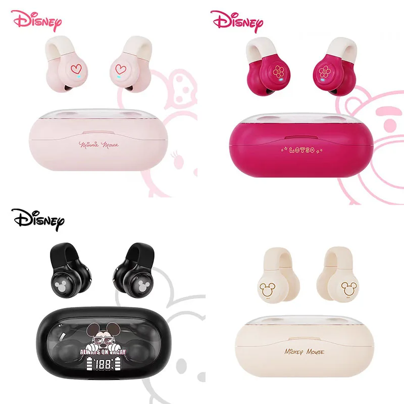 

Disney Dn12 Ear Clip Type Bluetooth Earphones Lots-O'-Huggin' Bear Mickey Mouse Stereo High Definition Music Converse Earphone