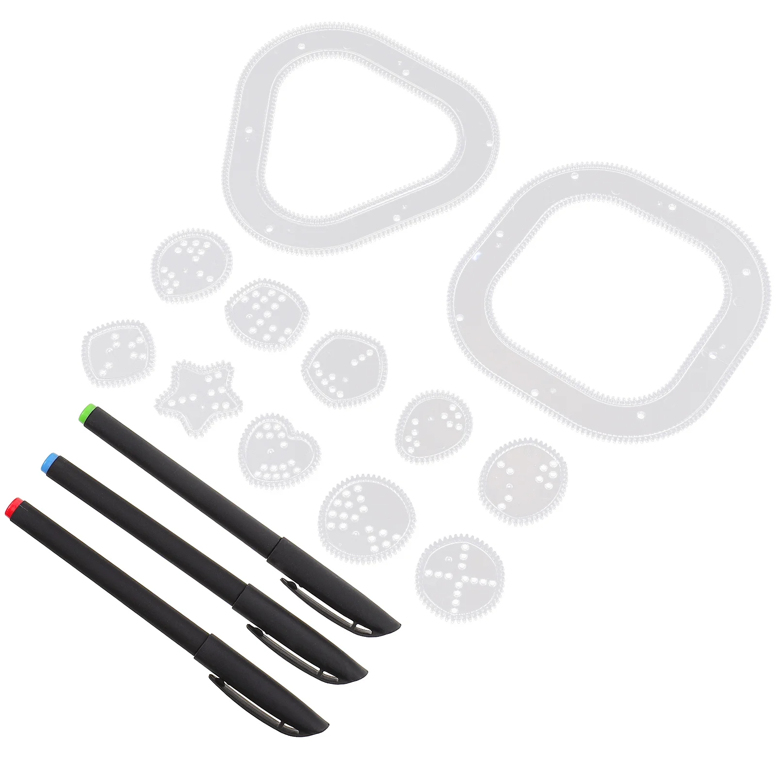 1 set 1 Set Wanhua Drawing Ruler Kit Portable Painting Template For Diy Art Tool Drawing Ruler Set Scratch Design Creative