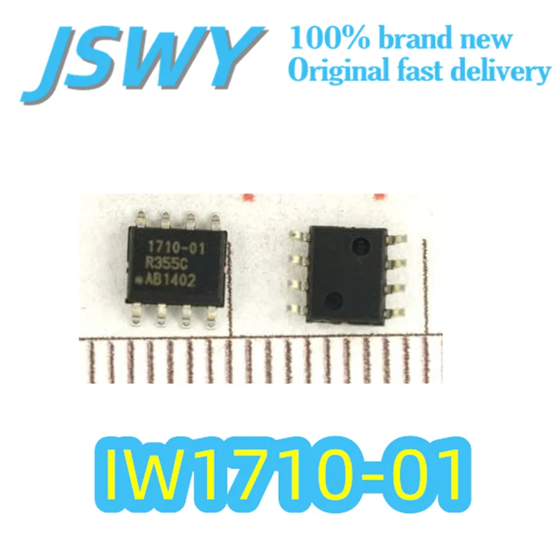 

(10/50 pieces) IW1710-01 Original AC-DC power chip SOP-8 Silk-print 1710-01 Electronics Quick delivery