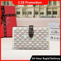 CH marca de lujo primavera moda mujer organizador cartera monedero largo gran capacidad tarjetero monedero 2025 alta calidad