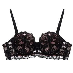 ملابس داخلية من الدانتيل المضادة للترهل مع حلقات فولاذية ، ثدي صغير ، مجمعة على شكل حمالة صدر ، نصف كوب ، فرنسي مثير أعلى 8 ملابس داخلية مثيرة للثدي الصغيرة مبيعا - No4